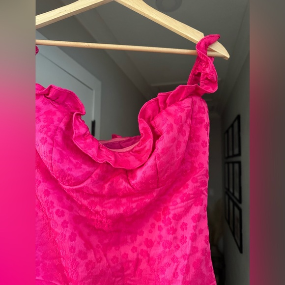 NWT | Revolve x Line & Dot | Penelope Off Shoulder Mini Dress - Picture 6 of 6